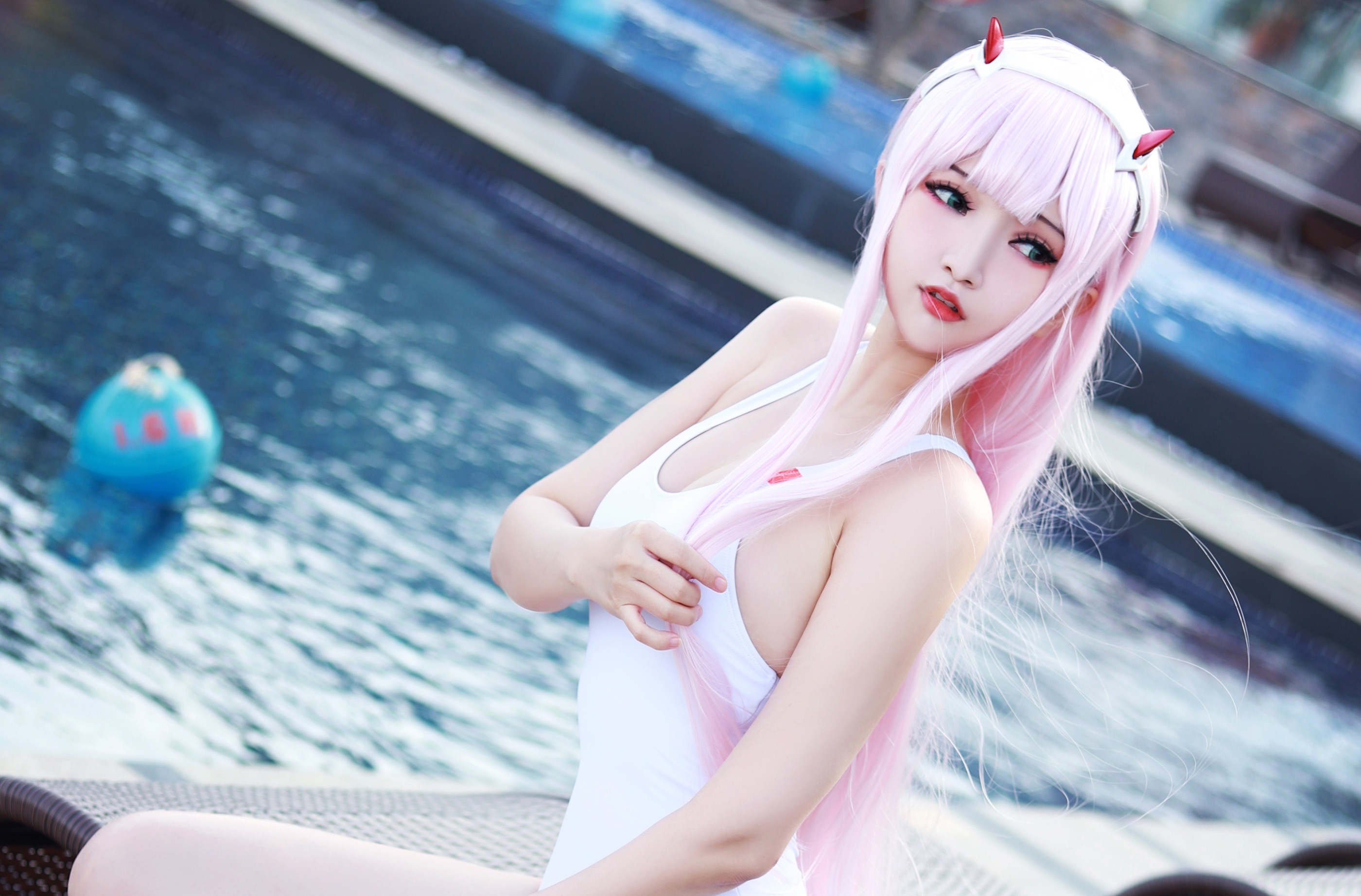 图片[1]-Potato Godzilla – NO.076 Zero Two Swimsuit[29P]-XikXak